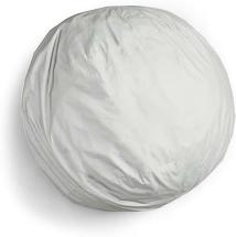 Big Joe Fuf Large Foam Filled Bean Bag Chair with Removable Cover, Fog Lenox, 4ft Big