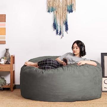 Jaxx 5 Foot Saxx - Big Bean Bag Chair for Adults, Charcoal