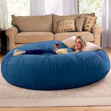 Jaxx 6 Foot Cocoon Large Bean Bag Chair for Adults, Microsuede Navy