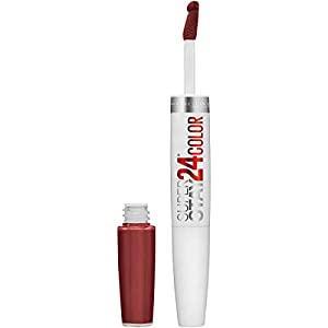 Maybelline New York Super Stay 24, 2-Step Liquid Lipstick Makeup, Everlasting Wine, Plum Red