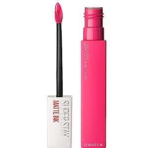 Maybelline New York Super Stay Matte Ink Liquid Lipstick Makeup, Romantic, Vivid Pink