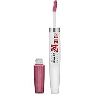 Maybelline New York Super Stay 24, 2-Step Liquid Lipstick Makeup, Perpetual Plum, Purple