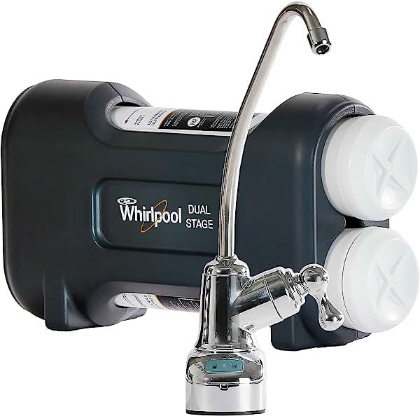 Whirlpool WHADUS5 Under Sink Water Filtration System with Chrome Faucet
