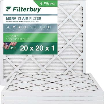 Filterbuy 20x20x1 Air Filter MERV 13 Optimal Defense