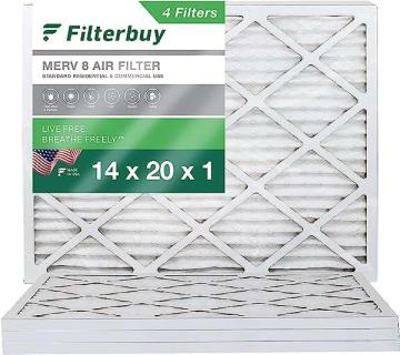Filterbuy 14x20x1 Air Filter MERV 8 Dust Defense