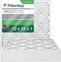Filterbuy 12x12x1 Air Filter MERV 8 Dust Defense