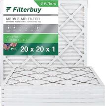 Filterbuy 20x20x1 Air Filter MERV 8 Dust Defense