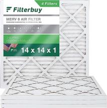 Filterbuy 14x14x1 Air Filter MERV 8 Dust Defense