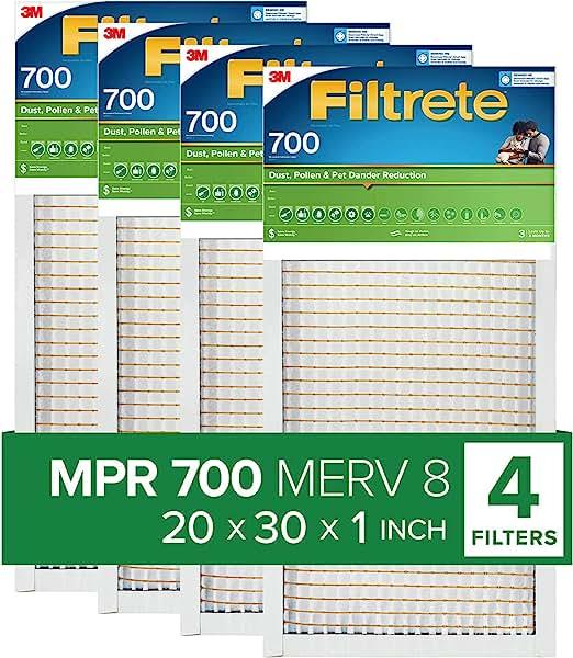 Filtrete 20x30x1 Air Filter, MPR 700, MERV 8