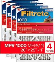 Filtrete 20x25x1 Air Filter MPR 1000 MERV 11