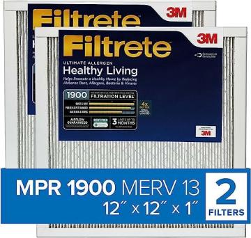 Filtrete 12x12x1, AC Furnace Air Filter, MPR 1900