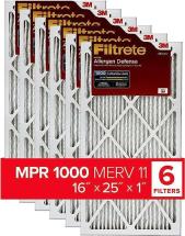 Filtrete 16x25x1 Air Filter MPR 1000 MERV 11