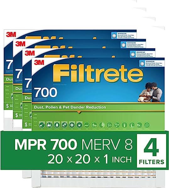 Filtrete 20x20x1 Air Filter MPR 700 MERV 8