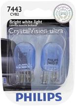 Philips 7443CVB2 7443 CrystalVision Ultra Miniature Bulb