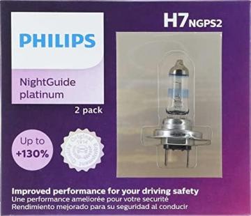 Philips H7 NightGuide Platinum Upgrade Headlight Bulb