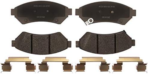 ACDelco Silver 14D1075CHF1 Ceramic Front Disc Brake Pad Set
