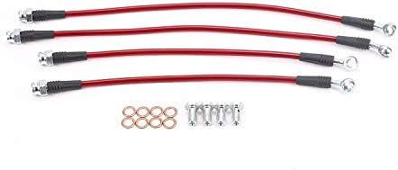 PowerStop BH00048 Stainless Steel Front and Rear Brake Hose Kit