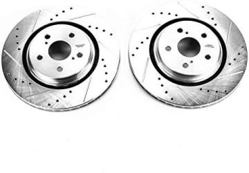 PowerStop JBR1736XPR Drilled and Slotted Front Brake Rotor Pair