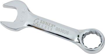 Sunex 993026 13/16" Fully Polished Stubby Combination Wrench