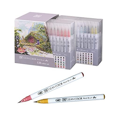 Kuretake Zig Clean Color Real Brush 120-Color Set